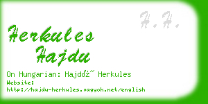 herkules hajdu business card